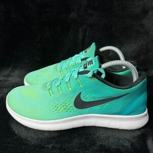 Nike Free RN 831509-300 Women 8.5 Running Shoes Hyper Turquoise Rio Teal Sneaker